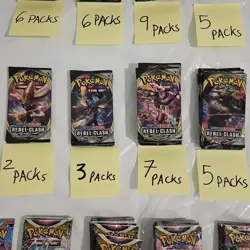 Pokemon TCG Booster Packs Darkness Ablaze Rebel Clash Lost Origin Obsidian Flam… - Image 3