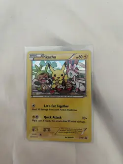 Pikachu XY95 Holo 2016 Let's Eat Together RARE Pokemon Card TCG NM - Image 1