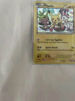 Pikachu XY95 Holo 2016 Let's Eat Together RARE Pokemon Card TCG NM - Image 3