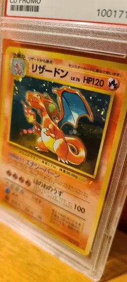 1998 Pokemon Japanese CD Promo Holo Charizard #6 PSA 9 MINT Card - Image 2