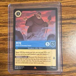 Disney Pete-Ghost of Christmas Future Character Card 154/204 Lorcana TCG - Image 1