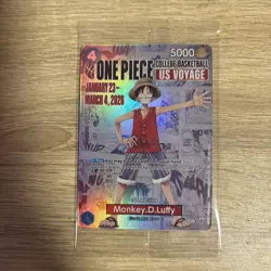 ONE PIECE Monkey D. Luffy College Basketball US Voyage Promo Trading Card - Image 1