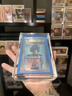 Bandai Dragon Ball Super Card Game Vegeta Holo 2 Cards SSB Saiyan Pride Graded … - Image 1