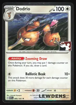 Dodrio - Play! Series Prize Pack Promo - 085/165 - 151 - Cosmos Holo - Pokemon 2 - Image 1