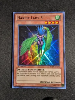 Yugioh - Harpie Lady 3 LCJW-EN092 1st Super Rare LP - Image 1