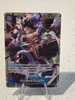 Monkey D. Luffy SEC OP11-118 A Fist of Divine Speed Foil One Piece TCG NM - Image 1
