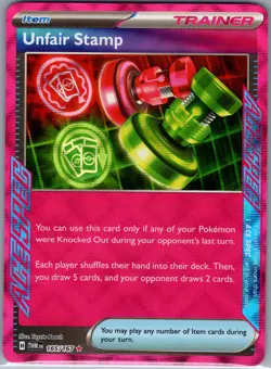 Unfair Stamp 165/167 SV06: Twilight Masquerade - Pokemon Card - NM - Image 1