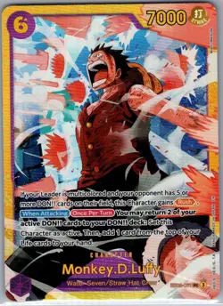Monkey.D.Luffy EB02-061 SEC English Anime 25th Collection - One Piece Card - NM - Image 1