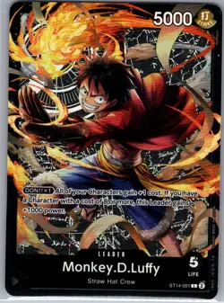 Monkey.D.Luffy ST14-001 English Starter Deck 14: 3D2Y - One Piece Card - NM - Image 1