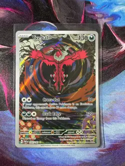 Yveltal Illustration Rare SV04: Paradox Rift 205/182 Pokemon TCG NM+ - Image 1