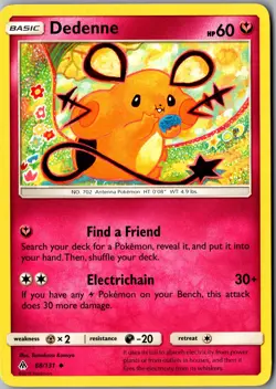 Dedenne 88/131 Uncommon SM - Forbidden Light LP Pokemon Card - Image 1