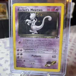 Rocket's Mewtwo #14 Pokemon Gym Challenge Holo Rare - Image 1