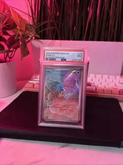 Pokemon Squirtle TCG 170/165 Scarlet & Violet 151 Illustration Rare PSA 9 Mint - Image 1