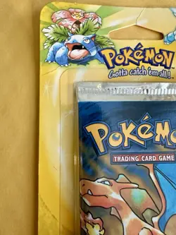 Vintage Pokemon Base Set Unlimited Charizard Art Blister Pack Factory Sealed 34g - Image 5
