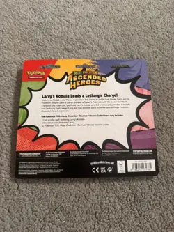 Pokemon TCG Mega Evolution Ascended Heroes Larry’s Komala 2 Pack Blister New ✅ - Image 2