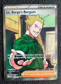 Pokemon TCG: Lt. Surge's Bargain 170/132 Me01: Mega Evolution Holo - Image 1