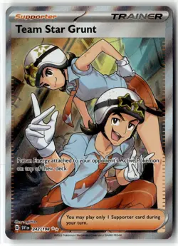 Team Star Grunt ⭐ 242/198 Holo Ultra Rare Scarlet & Violet 2023 Pokemon NM - Image 1