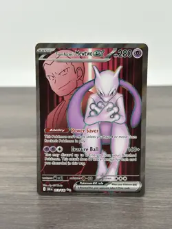 Pokemon TCG Team Rockets Mewtwo EX 213/182 Ultra Rare Destined Rivals - Image 1