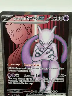 Pokemon TCG Team Rockets Mewtwo EX 213/182 Ultra Rare Destined Rivals - Image 2