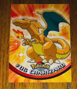 Pokemon TV Animation #06 Charizard Series 1 2000 Topps Blue Logo 1st Edition - Image 1