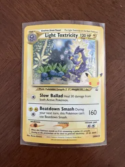 Light Toxtricity SWSH137 Pokemon Celebrations 25th Anniversary NM Holo SWIRL - Image 2