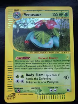 Pokemon Base Set Expedition #30/165 Holo VENASAUR,,,not played - Image 1
