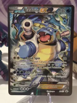 Pokemon TCG Blastoise EX XY122 Black Star Promo Full Art Holo UK seller - Image 2