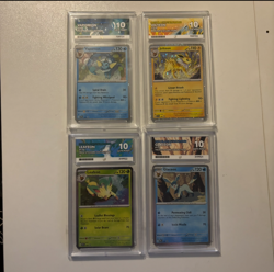 Pokemon TCG Vaporeon 168 + Jolteon 169 + Leafeon 170 + Glaceon 171 ACE 10 SET - Image 1