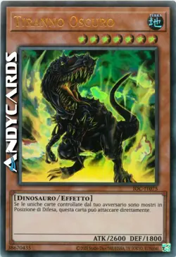 TIRANNO OSCURO • (Black Tyranno) • Ultra R • IOC IT075 • Unl 2023 • Yugioh! - Image 1
