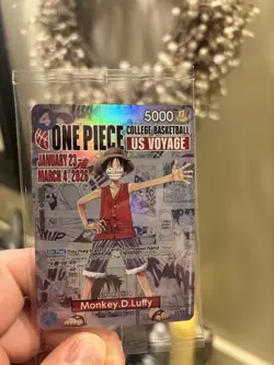 One Piece College Basketball US Voyage Card (Unopened) - Image 1