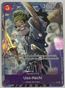 Bandai Uso-Hachi ST18-001 Premium Booster Vol. 2 Alt Art Foil One Piece TCG Card - Image 1