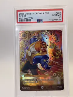Disney Lorcana Enchanted BEAST - GRACIOUS PRINCE - EN9- PSA 10 GEM MINT 224/204 - Image 2