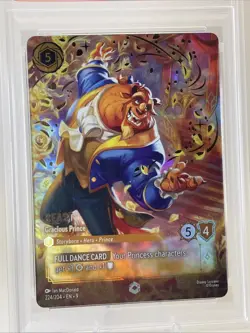Disney Lorcana Enchanted BEAST - GRACIOUS PRINCE - EN9- PSA 10 GEM MINT 224/204 - Image 3