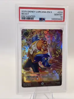 Disney Lorcana Enchanted BEAST - GRACIOUS PRINCE - EN9- PSA 10 GEM MINT 224/204 - Image 4