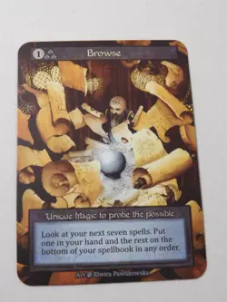 Browse Non-Foil Unique Sorcery Beta TCG Trading Card - Image 1