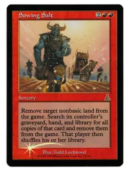 Magic the Gathering MTG Card: Sowing Salt FOIL 97/143 Urza's Destiny! NM - Image 1