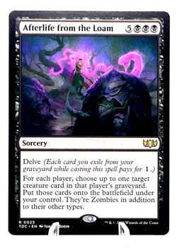 Afterlife From the Loam 0025-Commander:Tarkir: Dragonstorm TDC-Rare-Magic MTG NM - Image 1