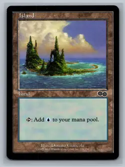 Magic The Gathering Urza's Saga 4x Island #338/350 Land MTG TCG CCG Playset - Image 1