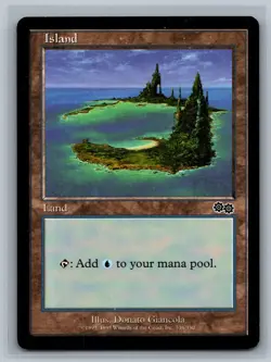 Magic The Gathering Urza's Saga 4x Island #336/350 Land MTG TCG CCG Playset - Image 1