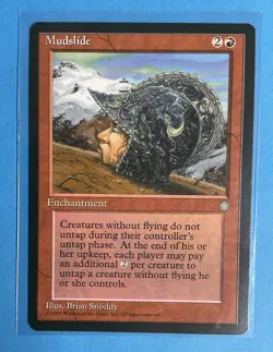 (X3) Mtg Mudslide - Magic the Gathering - Ice Age - Image 3