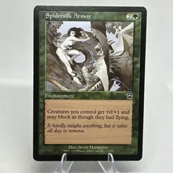 MTG Magic the Gathering Spidersilk Armor Mercadian Masques - Image 1