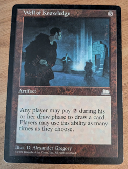 MTG Well of Knowledge, Weatherlight LP/EX - Image 1