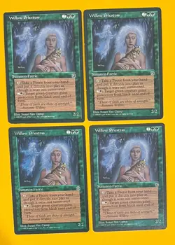 MTG WILLOW PRIESTESS (x 4) Homelands (OldManMTG 005-896) - Image 1