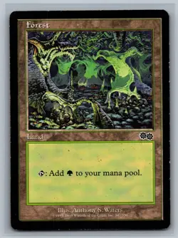 Magic The Gathering Urza's Saga 4x Forest #347/350 Land MTG TCG CCG Playset - Image 1
