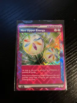 Pokemon TCG Neo Upper Energy 162/162 Ace Spec Holo Near mint - Image 1