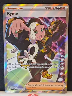 Pokemon TCG Ryme Sv03: Obsidian Flames 221/197 Holo Ultra Rare NM - Image 2
