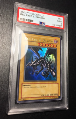 Red-Eyes Black Dragon | Ultra Rare | 2003 SDJ | PSA 9 Mint | english | Yu-Gi-Oh - Image 3