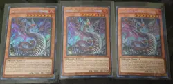 3x Snake-Eyes Flamberge Dragon RA03-EN033 YUGIOH! SECRET RARE Playset NM x3 - Image 1