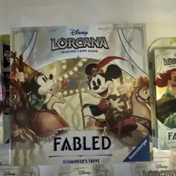 Disney Lorcana Fabled Bundle: Illumineers Trove, 2- Starter Decks and 3- Booster - Image 2