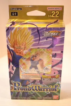 Bandai Dragon Ball Super Trading Cards - Starter Deck SD22 - PROUD WARRIOR - New - Image 1